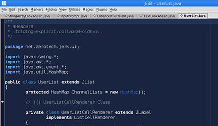 jEdit Screenshot